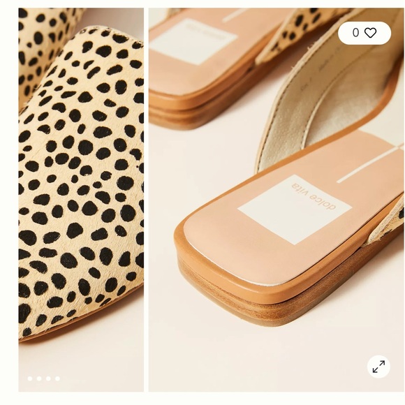 Dolce Vita Brie Cheetah-Print Slip-On Mules in Tan and Black - Picture 5 of 5